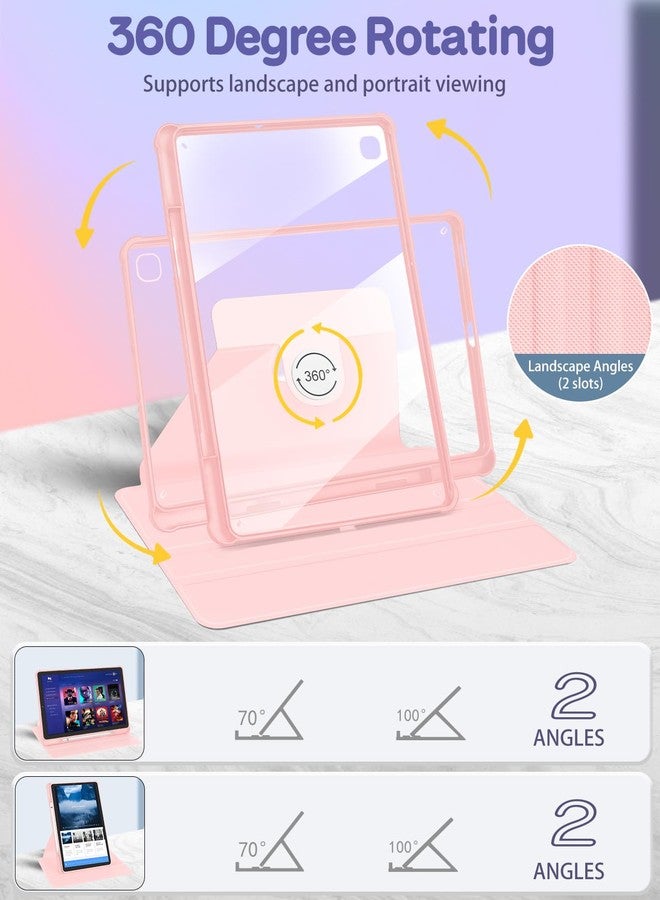 Kidcube جراب Kidcube لجهاز سامسونج جالاكسي تاب إس 6 لايت مقاس 10.4 بوصة (2022/2020) للنساء والفتيات والأطفال، غطاء أنيق مزود بحامل قلم رصاص، بتصميم كلب كرتوني لطيف، وحامل دوار، مناسب للمراهقين، موديلات SM-P610/P613/P615/P619 - Image 3